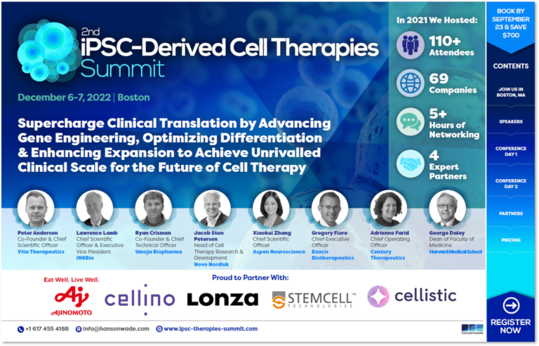 Full Event Guide | iPSC-Derived Cell Therapies Summit